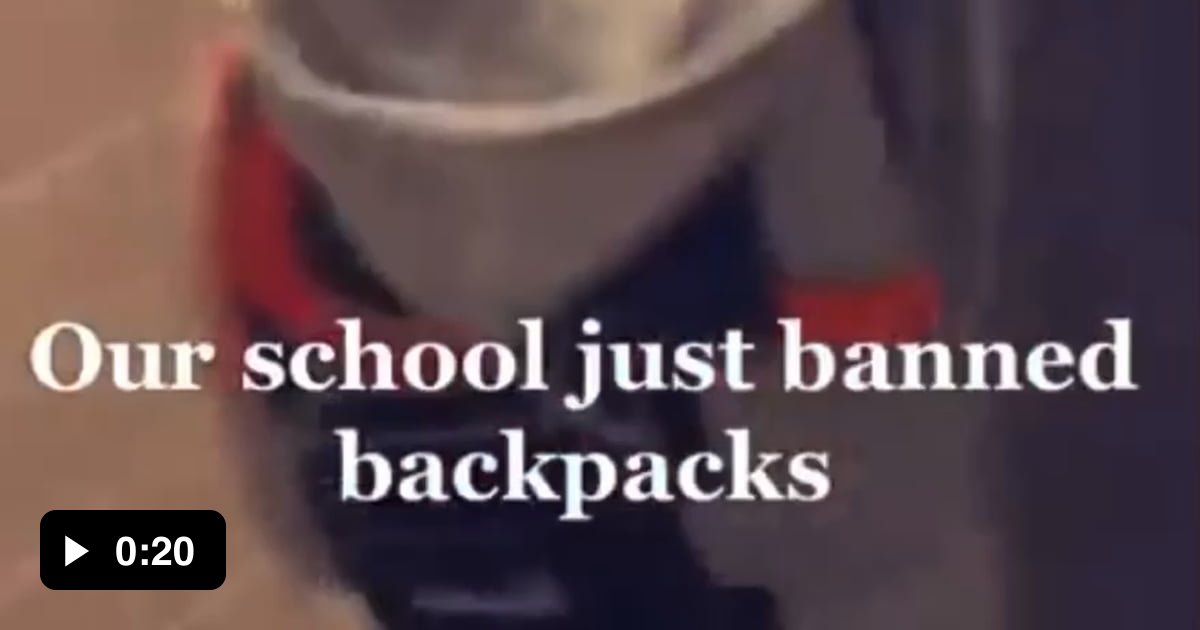 School Banned Backpacks, this what happens 9GAG
