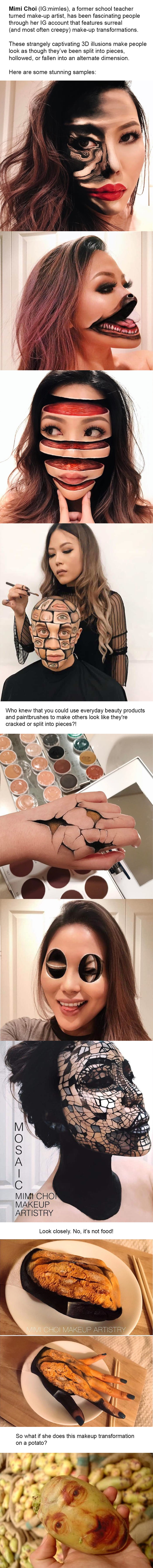 Makeup Artist's Trippy BodyPaint Will Make You Question What You See