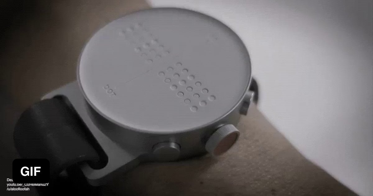 Braille smartwatch for visually impaired 9GAG