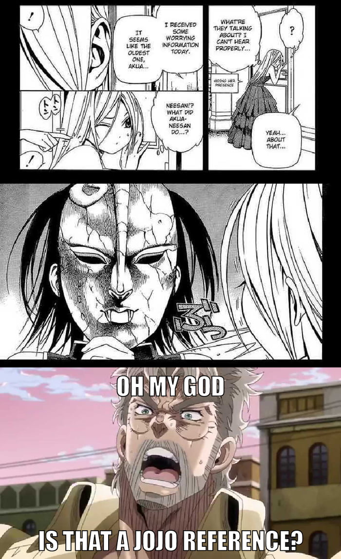 Was reading manga, and saw this jojo reference - 9GAG