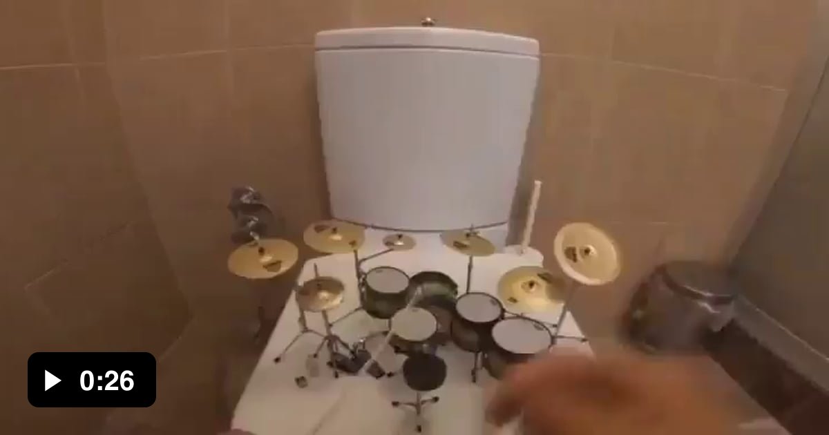 Because acoustic in toilet is better.. - 9GAG