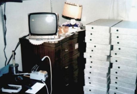 A Stack Of The First Apple Computers In Steve Jobs Bedroom In His