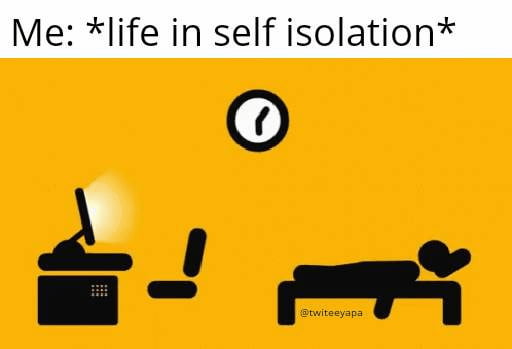 What life in self isolation is like - 9GAG
