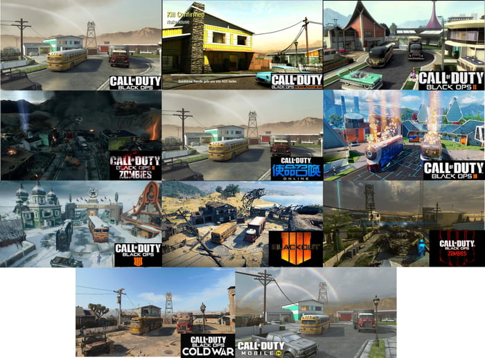 Over the course of 10 years, Call of Duty's Nuketown has appeared in 8