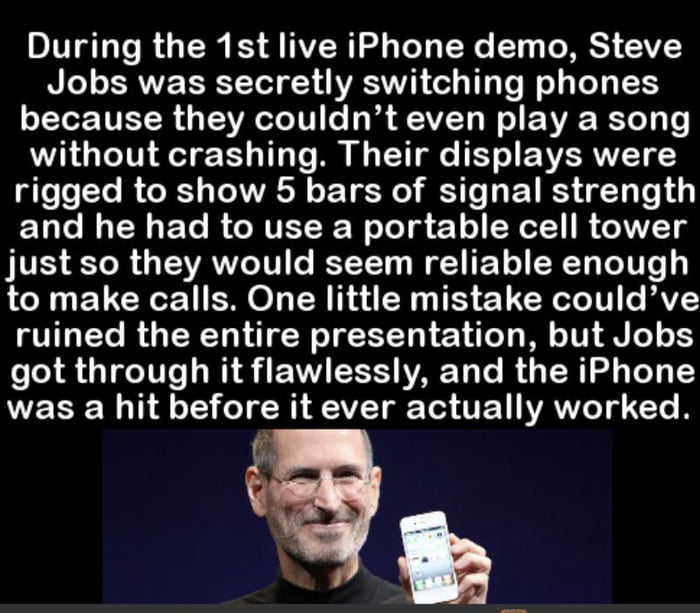 Steve Jobs wasn’t super honest - 9GAG