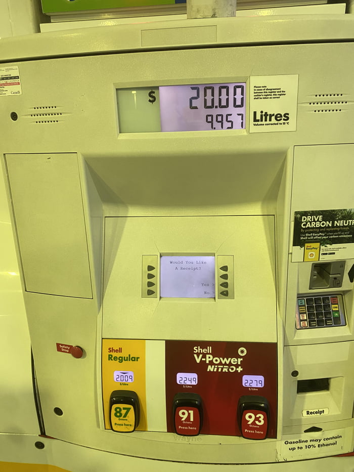 Gas prices in Surrey, B.C. this morning, and this is only the beginning