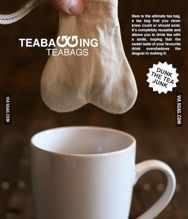 Thanks you 9gag, now I know what tea bagging means! 9GAG