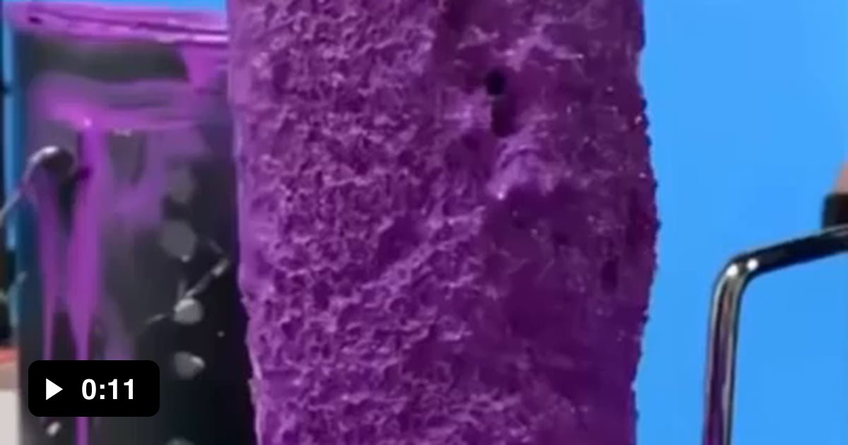 Removing the majority of paint from the roller - 9GAG