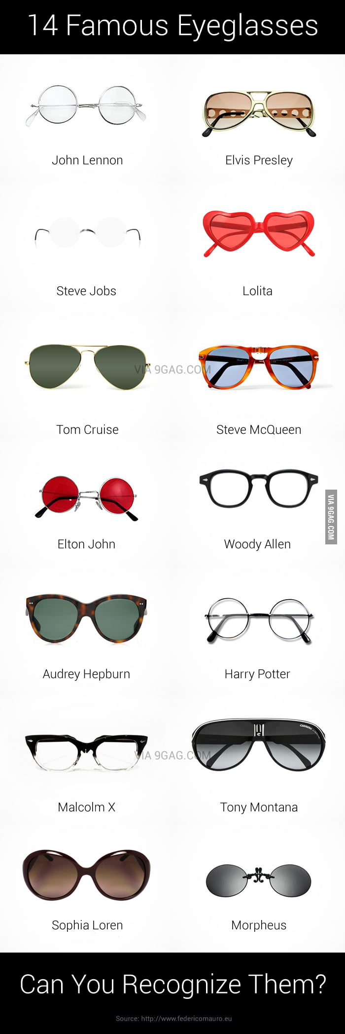 14 Famous Eyeglasses You Will Recognize 9GAG