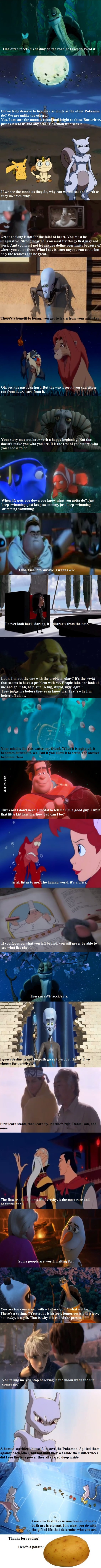 Awesome quotes from what are apparently "children's" movies.