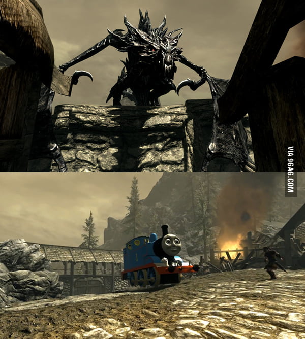 Vanilla/Modded Skyrim - 9GAG