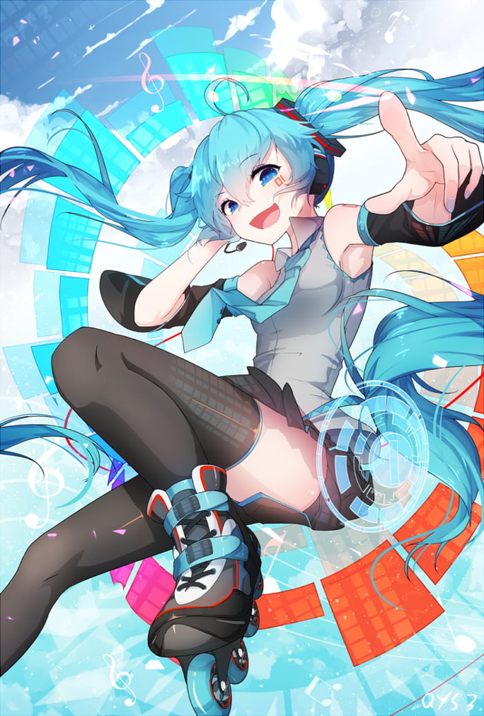 Roller Skate Girl Rollerblades Rollerblading Anime - Rollerblading -  Posters and Art Prints | TeePublic