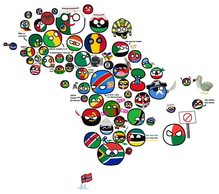 Africa'n countryballs - 9GAG