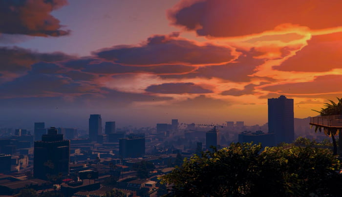 Sunset in Los Santos - 9GAG