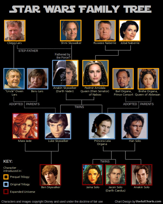 Star Wars Family Tree 9gag