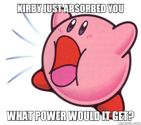 Depression. Kirby would get depression. - 9GAG