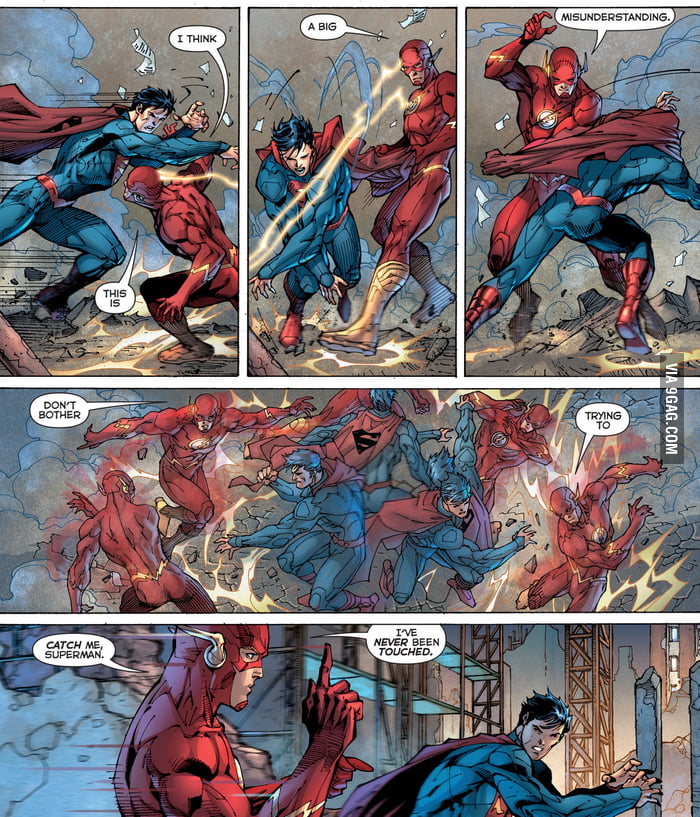 Enough Batman Vs Superman What About Flash Vs Superman 9gag