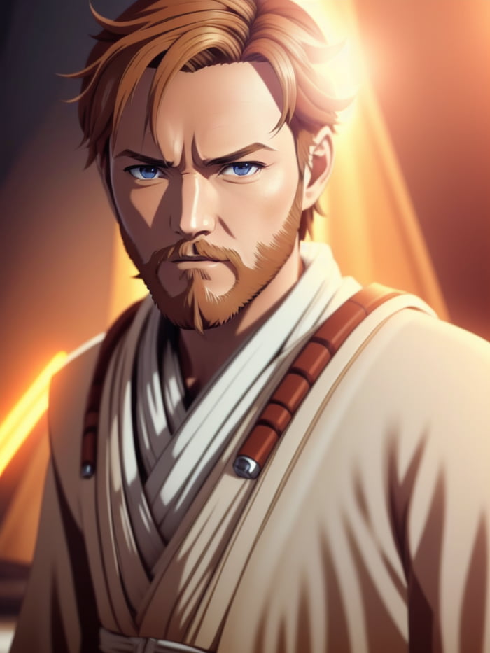 Star Wars X Anime | in Stable Diffusion #6 (Obi-Wan) - 9GAG