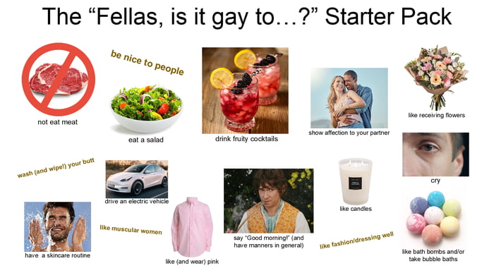 The Fellas Is It Gay To Starter Pack 9GAG