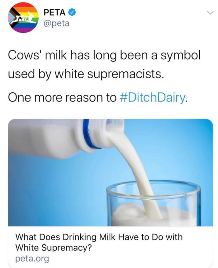 Milk=Racist??? - 9GAG