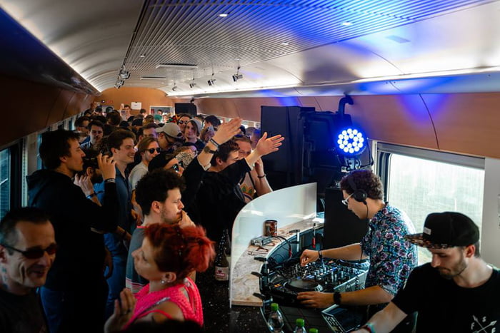 Germany has a Techno Rave Train and it looks awesome! - 9GAG