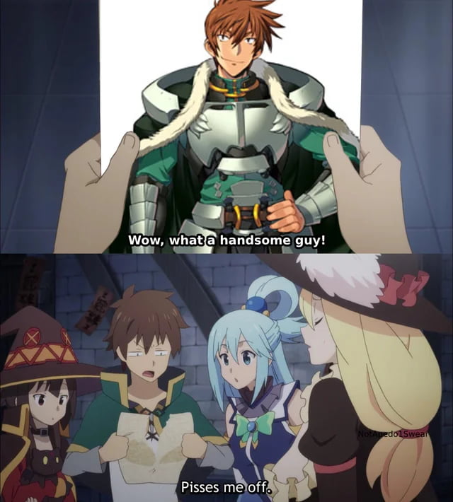 One day, Kazuma has the misfortune of running into this man... - 9GAG