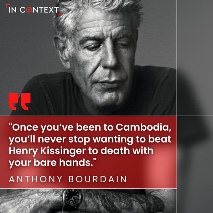 Anthony Bourdain: “Witness What Henry Did In Cambodia And You Will ...