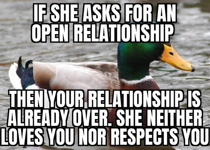 If she wants an open relationship then she's already got another dude