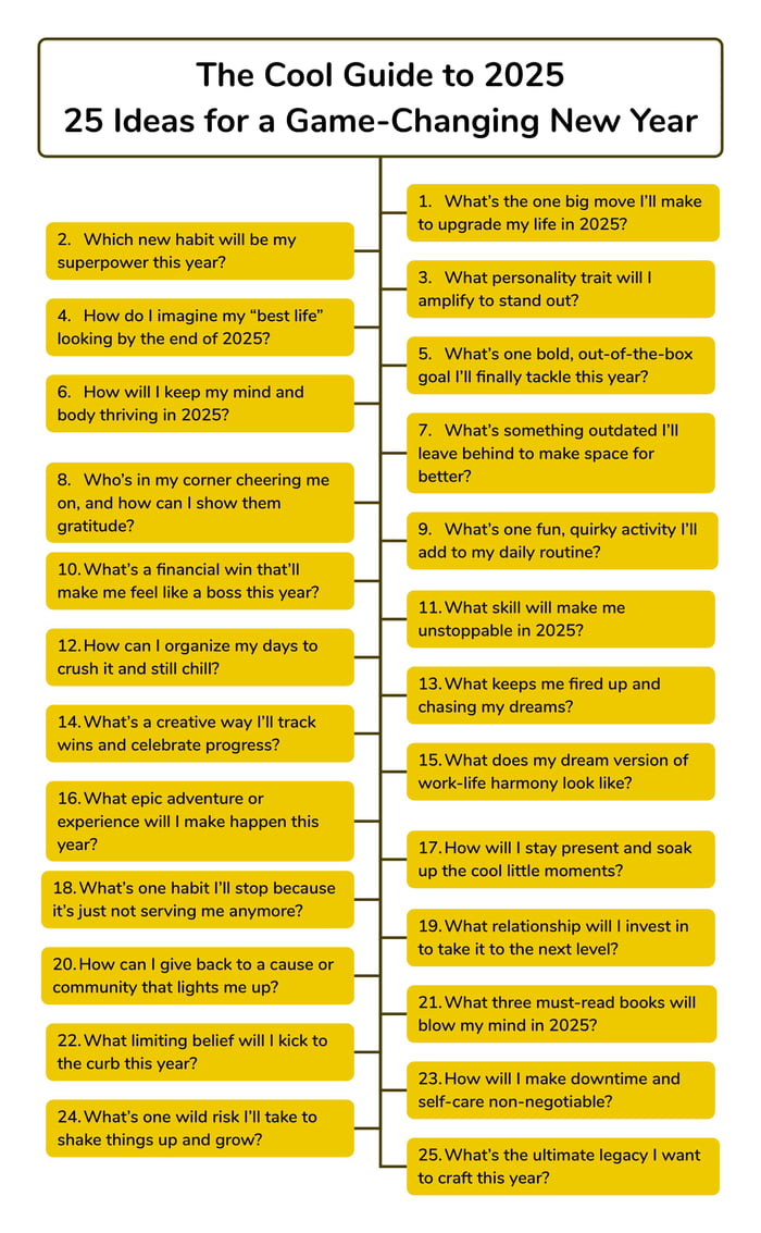 A cool guide to new year resolution for 2025 - 9GAG