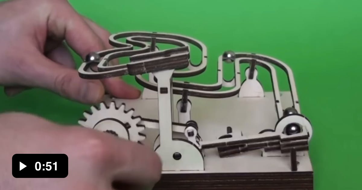 This hand cranked marble machine - 9GAG