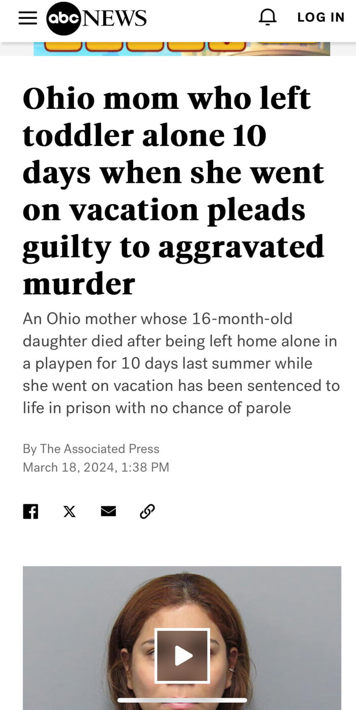 Mom abandoned toddler for a 10 day vacation - 9GAG