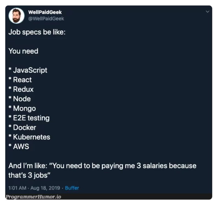 ProgrammerJobSpecs - 9GAG
