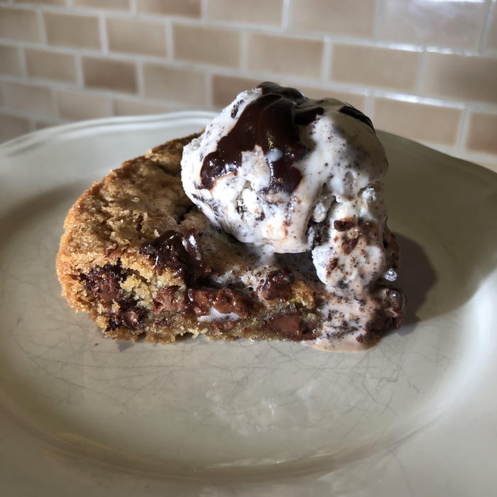 Chocolate Chip Cookie with Ice Cream 9GAG