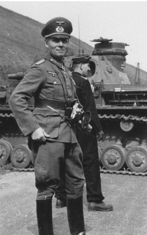 Erwin Rommel During His Tenure As Commander Pf 7th Panzer Division