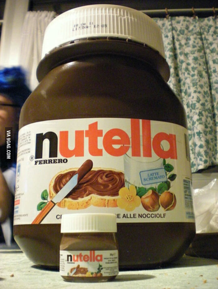 3kg of nutella. Ps I'm from Malaysia - 9GAG
