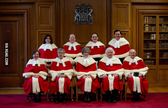 The Uniforms For The Canadian Supreme Court Makes The Judges Look Like Santa Clauses In Training