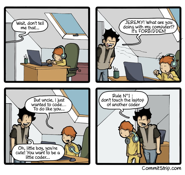 A coder's laptop - 9GAG