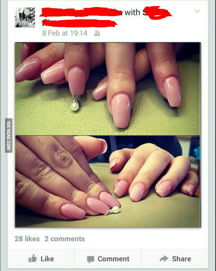 NAIL PIERCING.She took ugly to a whole new level - 9GAG