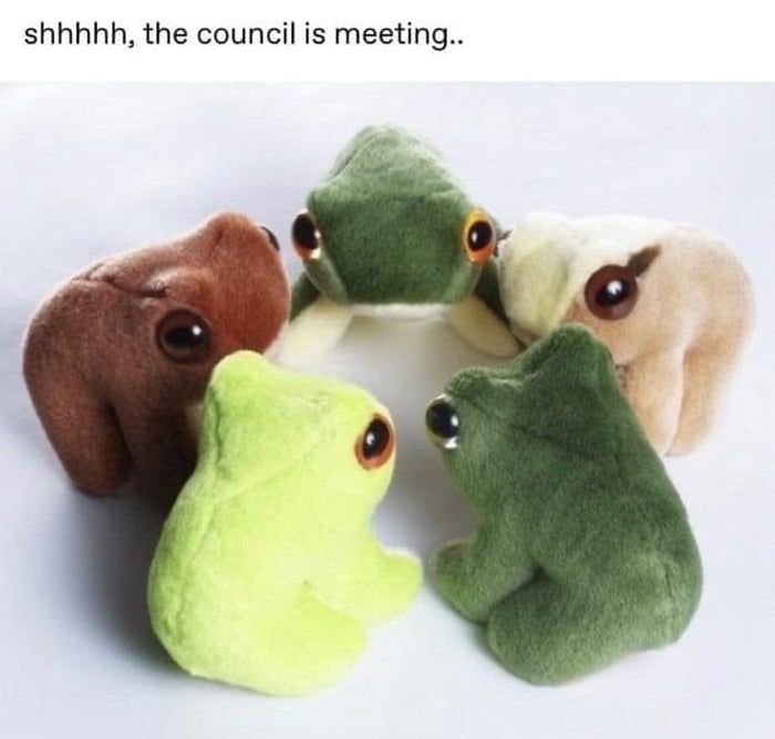 The council of elder froggo has decided and proclaim: 'tis Wednesday ...