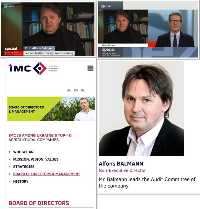 Alfons sagt im ZDF das die Subventionen für deutsche Bauern viel zu