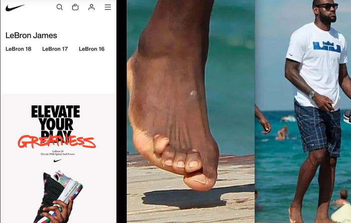 Lebron james 2025 bare feet