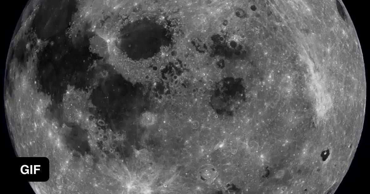 A Full Rotation Of The Moon Made With High-res Photos From NASA's Lunar ...