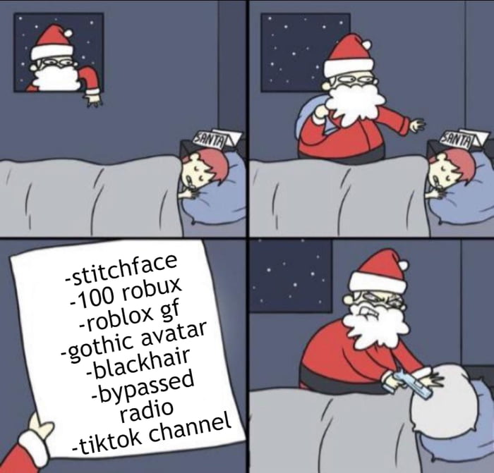 Santa Decides on X: Roblox Rthro Face Tracking is on the naughty list.   / X