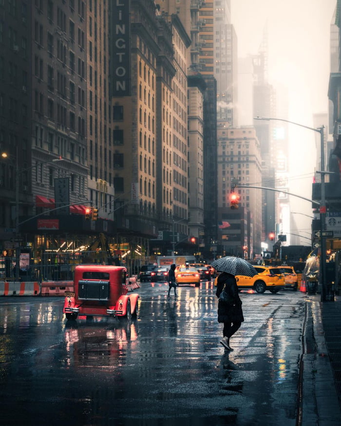 Just another rainy day in New York City - 9GAG