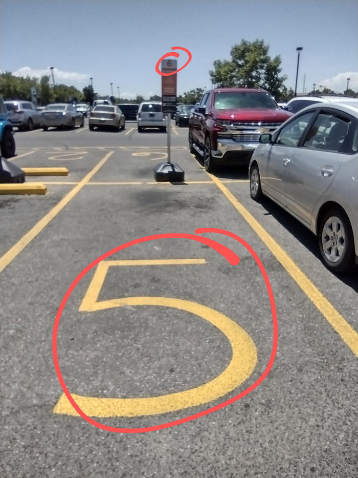 Parking spot 5 or 6? 9GAG