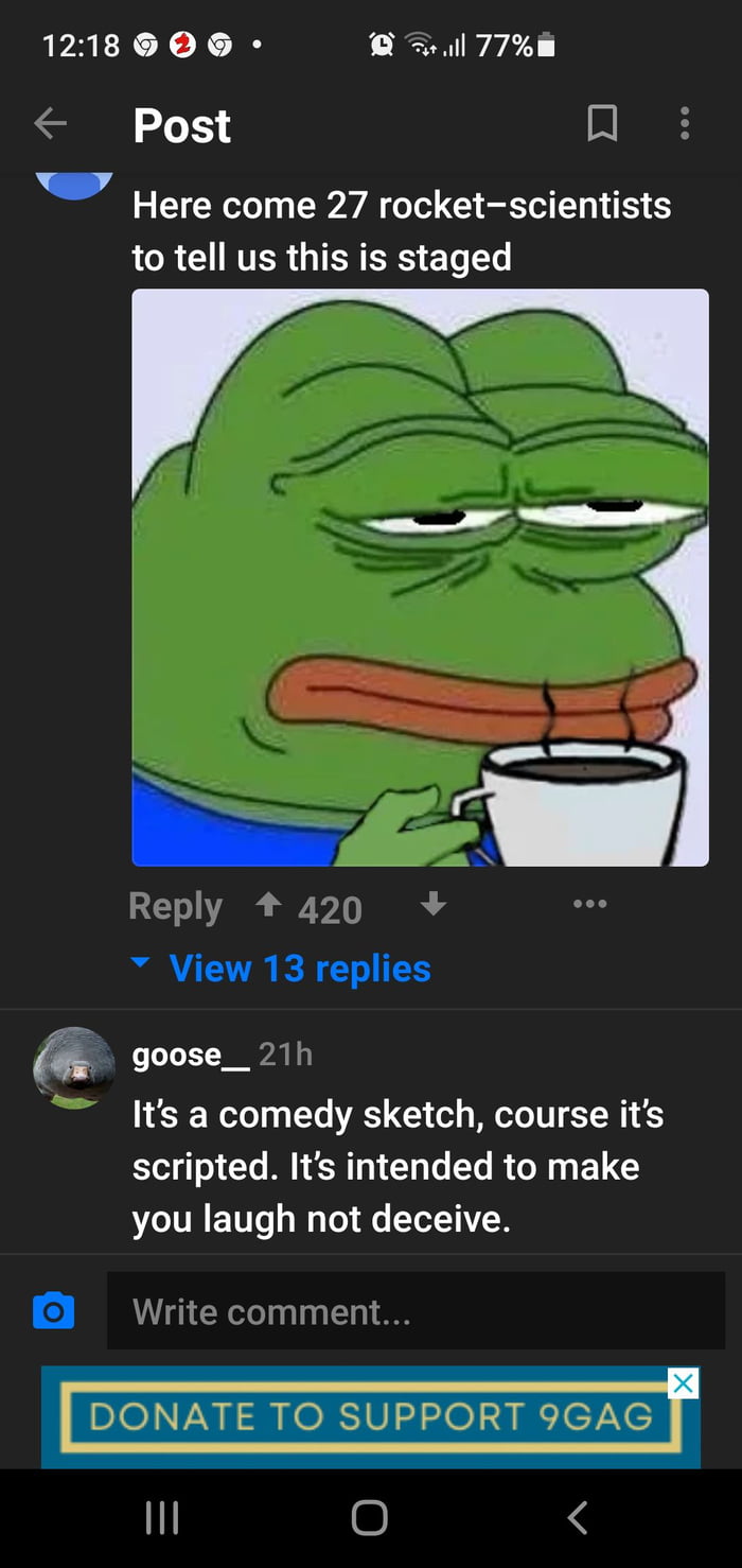 Top Two Comments Perfect 9gag