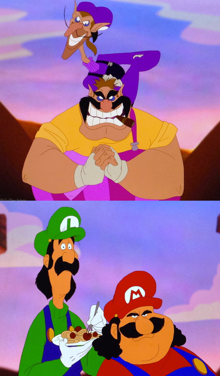 Don Bluth's Art Style Meeting Mario - 9GAG