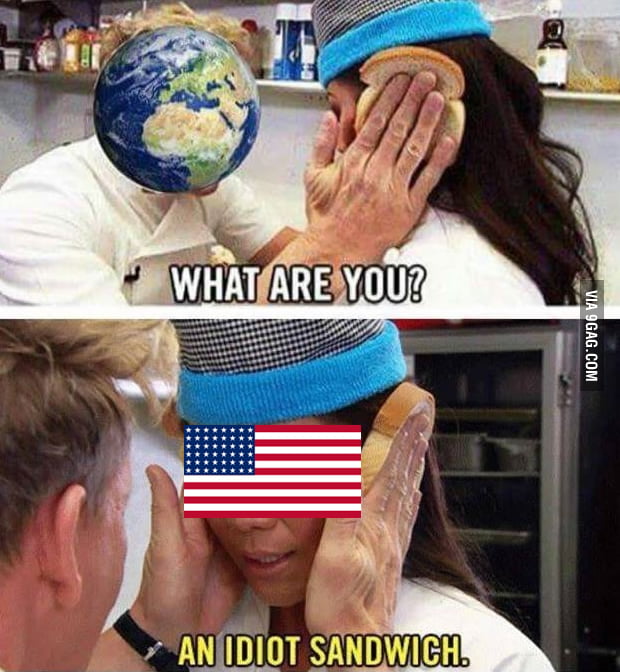 What the world feels about USA right now. 9GAG