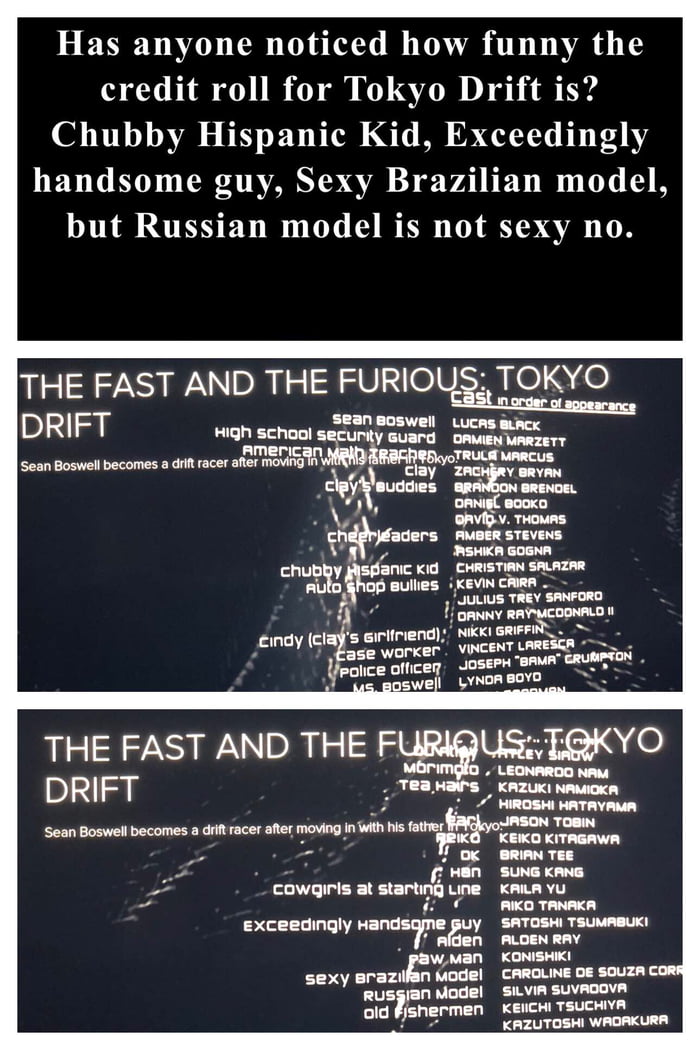 Tokyo drift ms The Fast