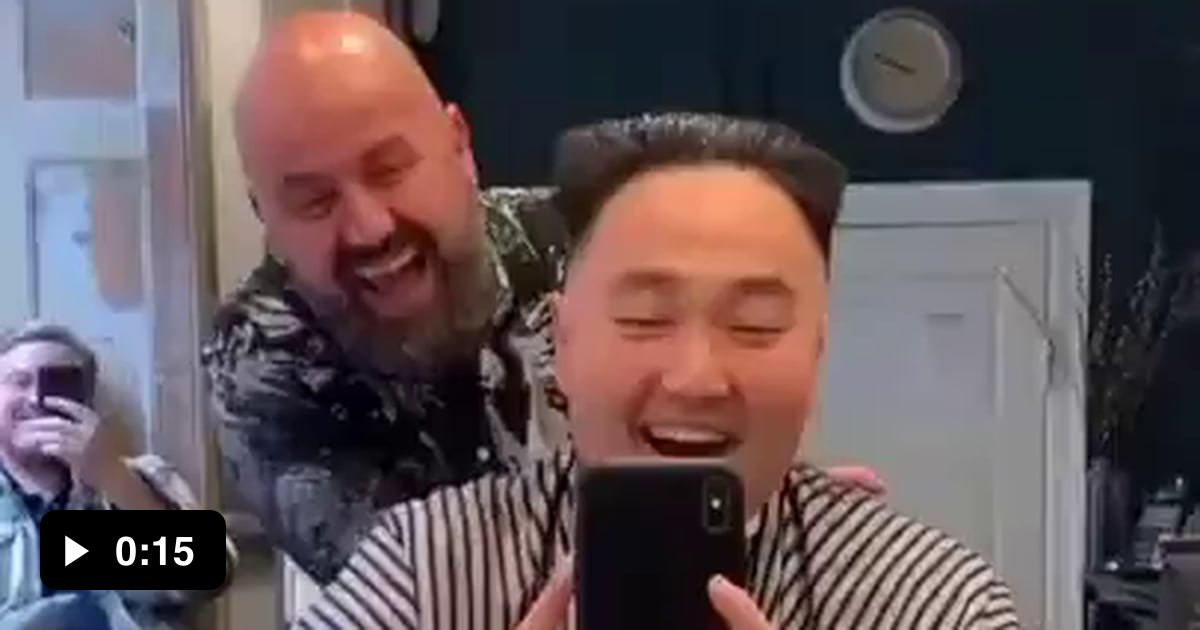 BARBER: What do you want? HIM: Kim Jong-Un! BARBER: Say no more, fam ...